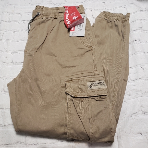UNIONBAY Men's Survivor Cargo Pants - Cotton Twill Casual Pants With Side Pockets, 30" Inseam - Machine Washable